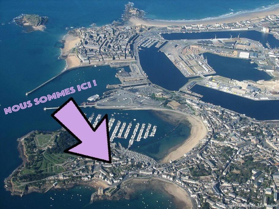 Appartement Moonrise - Plage 50M - Rue Gratuite サン・マロ エクステリア 写真